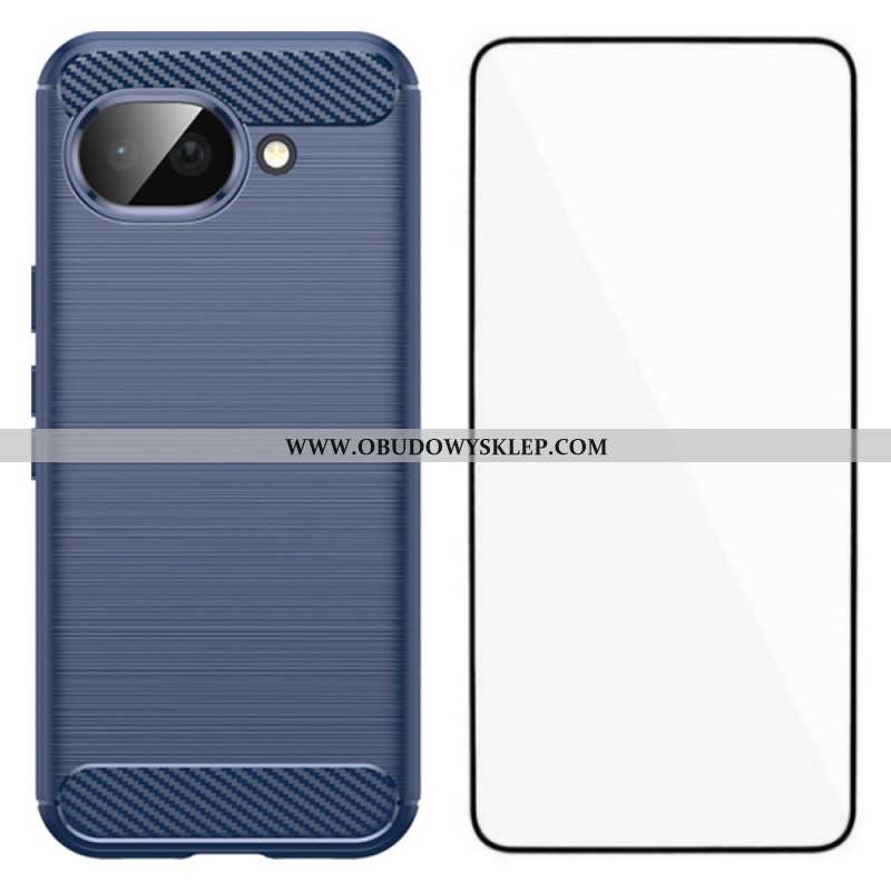 Etui Do Google Pixel 10a Włókno Węglowe Z Folią Ochronną Na Ekran