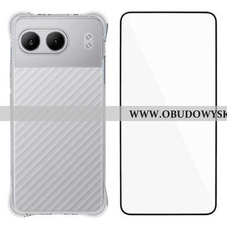 Etui Do Oneplus Nord 4 Wzmocnione Przezroczyste Z Hartowanym Szkłem Ochronnym