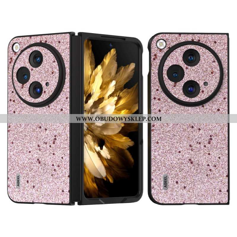 Etui Do Oppo Find N3 Imitacja Brokatu Abeel Skóra