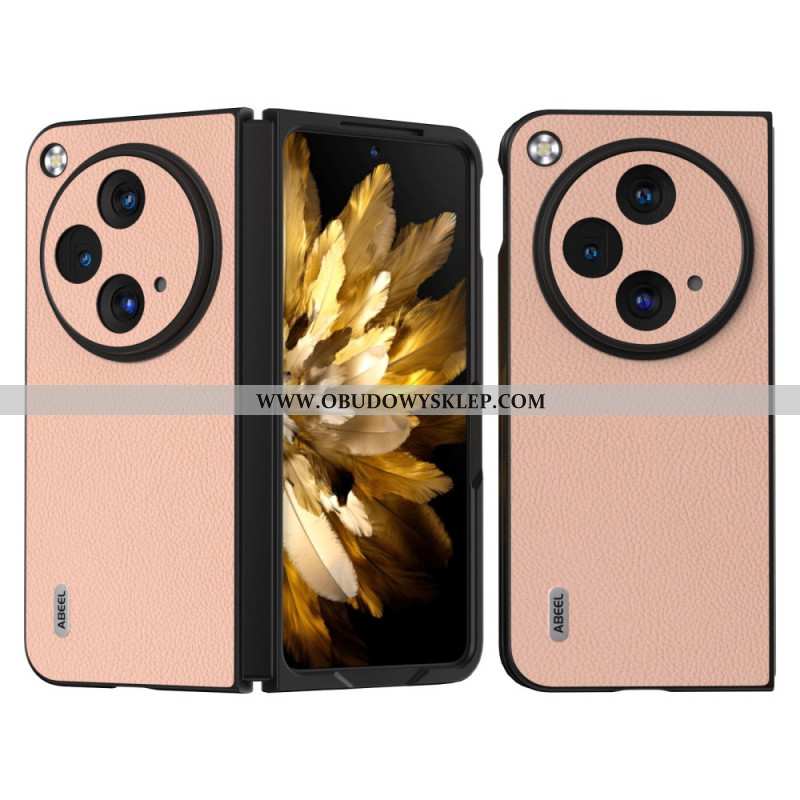 Etui Do Oppo Find N3 Oryginalna Skóra Liczi Abeel