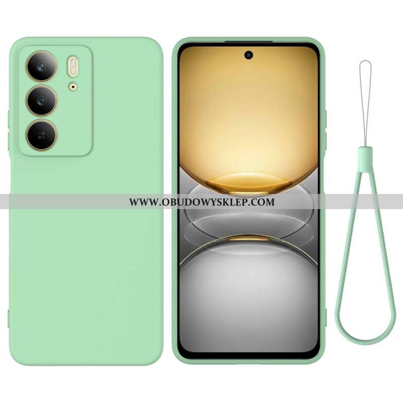 Etui Do Realme C75 Płynny Silikon Ze Smyczką