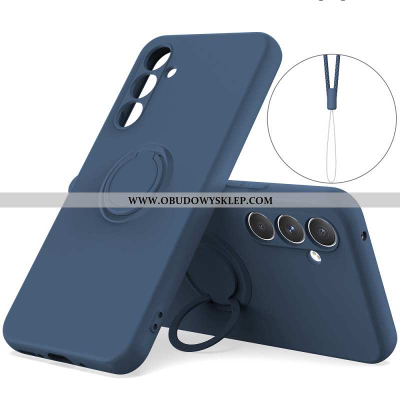 Etui Do Samsung Galaxy A17 4g / 5g Silikon Z Uchwytem Na Pierścionek