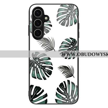 Etui Do Samsung Galaxy S25 5g Wzór Liścia Szkło Hartowane