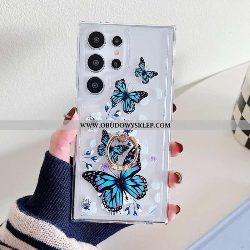 Etui Do Samsung Galaxy S25 Ultra 5g Wzorzysty Uchwyt Na Pierścionki