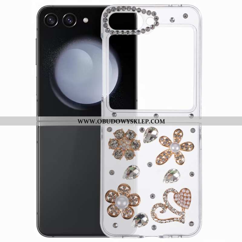 Etui Do Samsung Galaxy Z Flip 7 Fe Ozdoba Z Kryształków Górskich