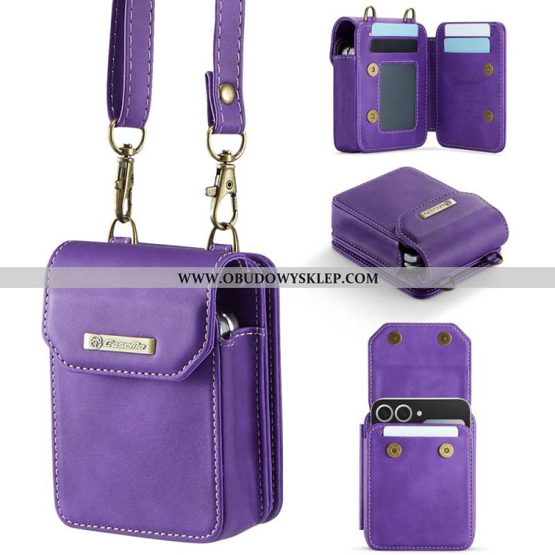 Etui Do Samsung Galaxy Z Flip 7 Fe Torba Typu Listonoszka Z Ochroną Rfid I Paskiem Na Ramię