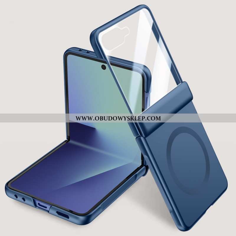 Etui Do Samsung Galaxy Z Flip 7 Magnetyczny Z Efektem Metalu