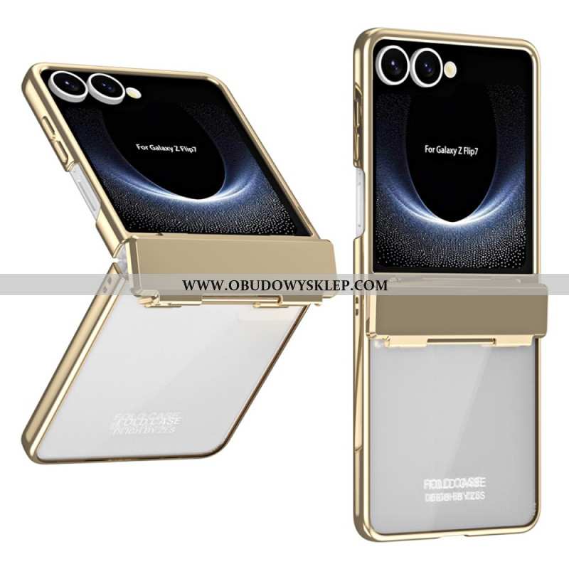 Etui Do Samsung Galaxy Z Flip 7 Metaliczny Design Odporny Na Odciski Palców