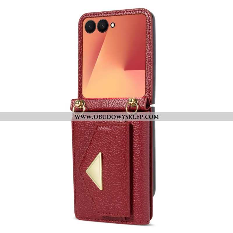 Etui Do Samsung Galaxy Z Flip 7 Uchwyt Na Karty I Pasek Na Nadgarstek