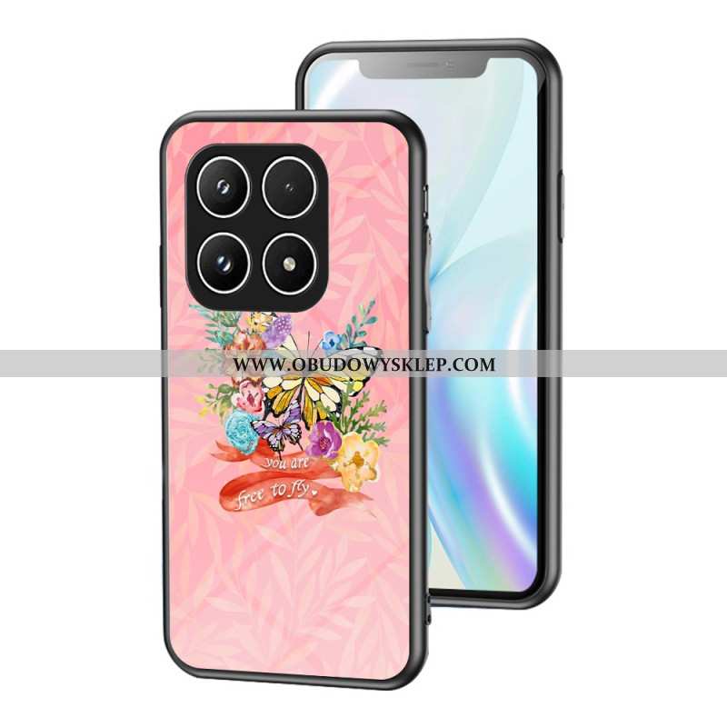 Etui Do Xiaomi 17 Wzór Motyla Ze Szkła Hartowanego