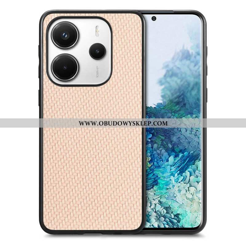 Etui Do Xiaomi Redmi Note 14 5g Tekstura Włókna Węglowego