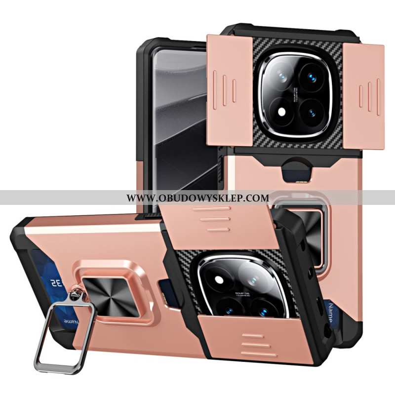 Etui Do Xiaomi Redmi Note 14 Pro 4g Osłona Obiektywu I Uchwyt Na Karty