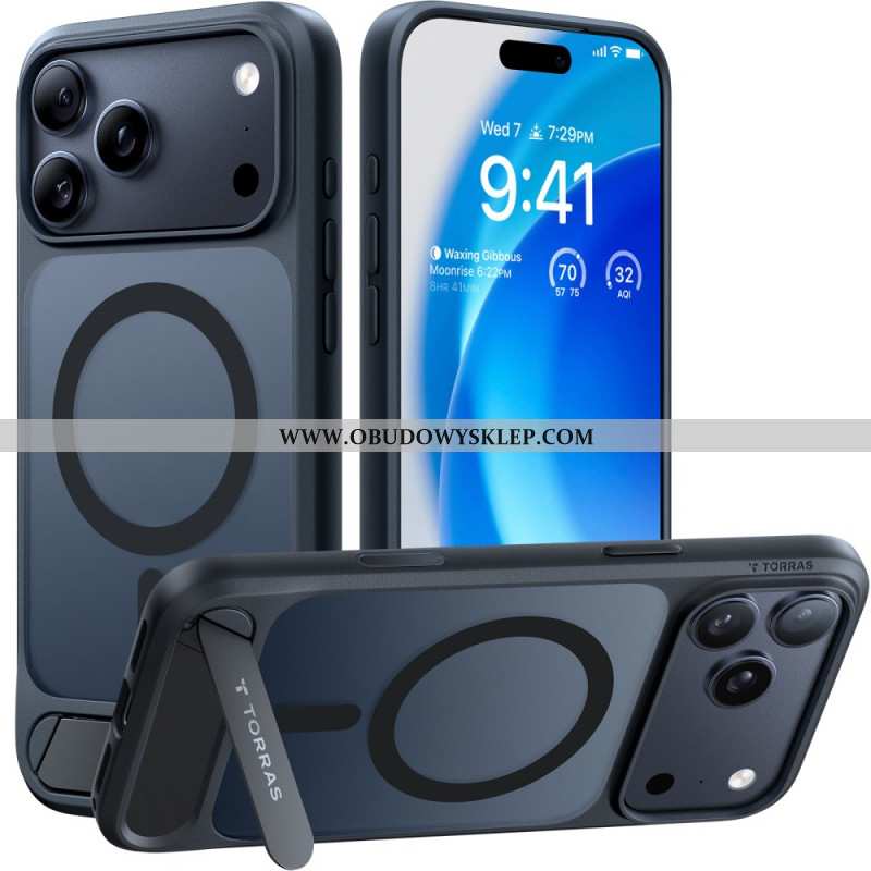 Etui Do iPhone 17 Pro Max Magsafe Premium Design Ze Zintegrowaną Podstawką