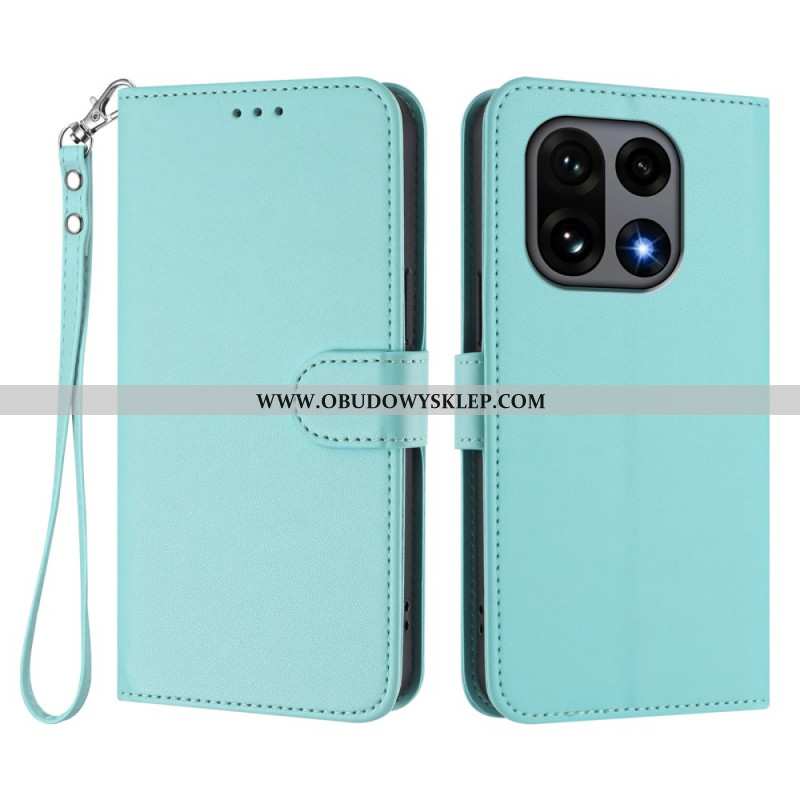 Etui Folio Do Oneplus 15 Gładki Z Paskiem