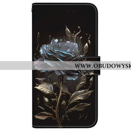 Etui Folio Do Realme 14 5g CZarna Róża