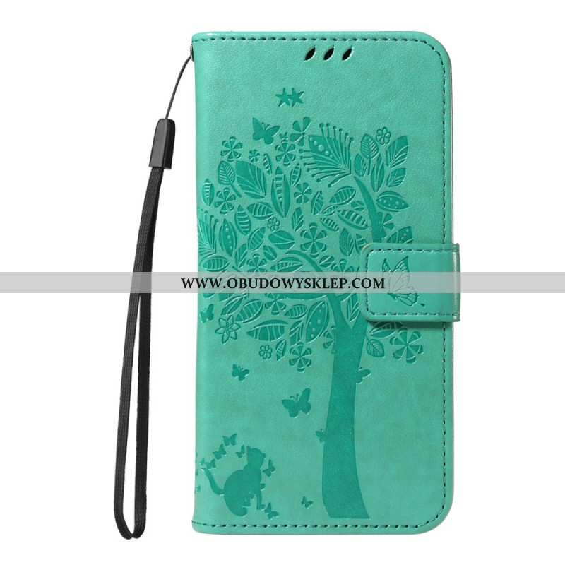 Etui Folio Do Realme 14 Pro Plus 5g Drzewko Dla Kota