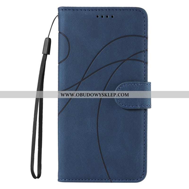 Etui Folio Do Realme C53 Faliste Linie