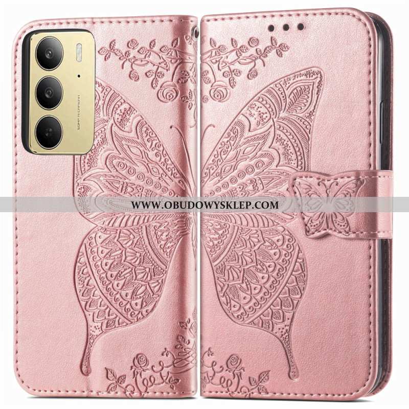 Etui Folio Do Realme C75 Barokowy Motyl
