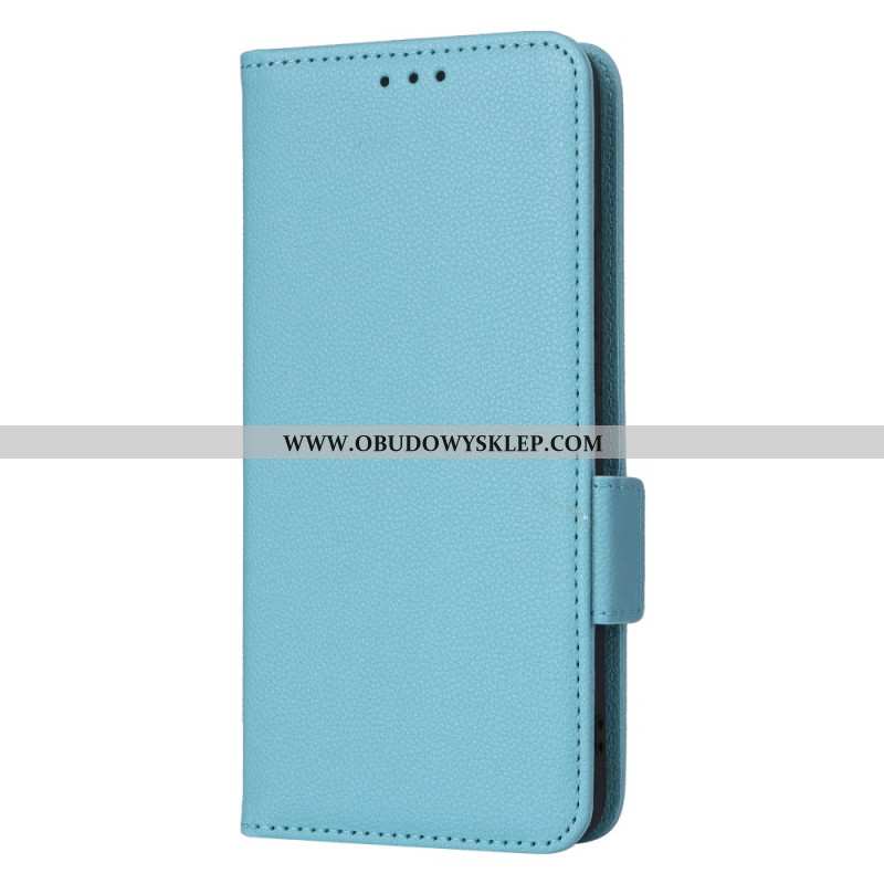 Etui Folio Do Realme C75 Sztuczna Skóra Liczi Z Paskiem