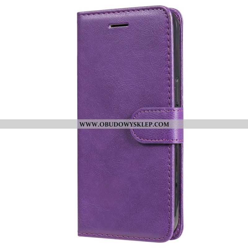 Etui Folio Do Realme Note 60x Gładka Sztuczna Skóra