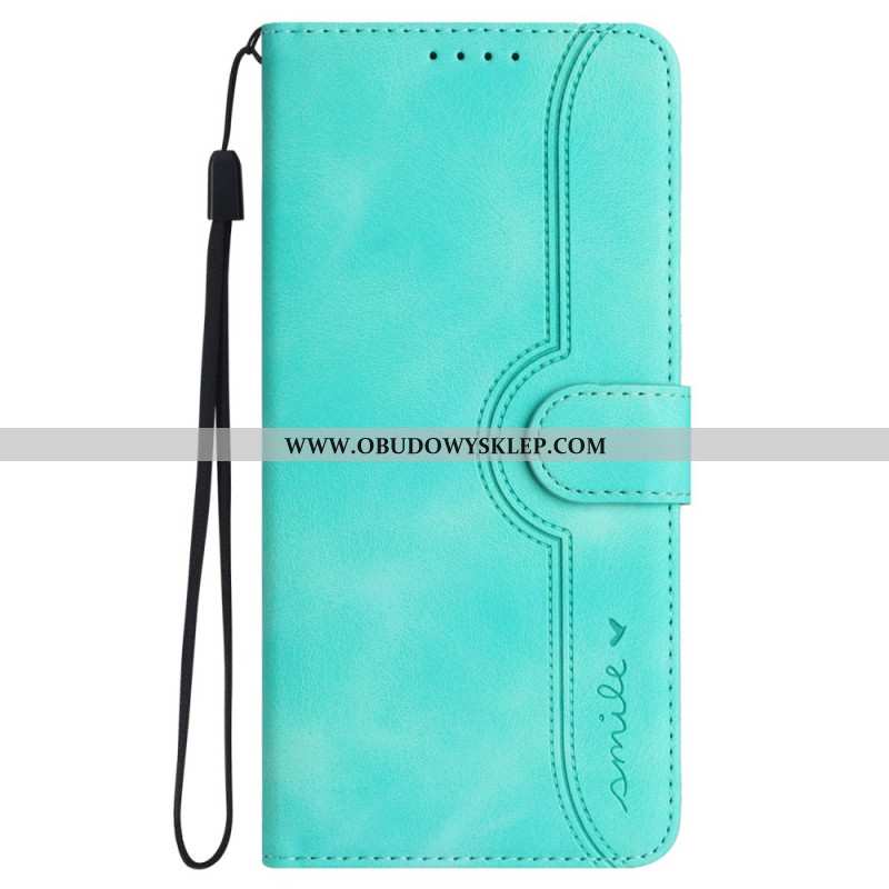Etui Folio Do Realme Note 60x Uśmiech I Serce
