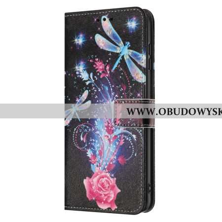 Etui Folio Do Samsung Galaxy A17 4g / 5g Kolorowe Ważki