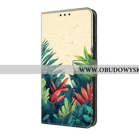 Etui Folio Do Samsung Galaxy A17 4g / 5g Liście