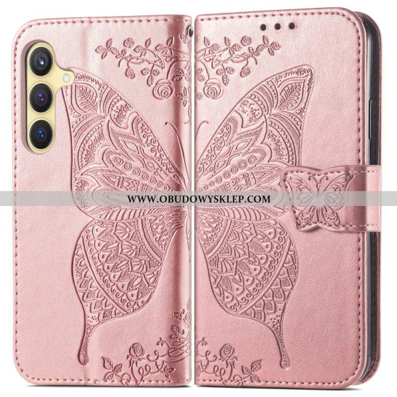 Etui Folio Do Samsung Galaxy S25 5g Barokowy Motyl