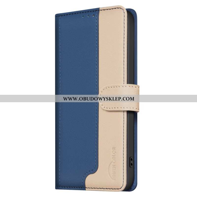 Etui Folio Do Samsung Galaxy S25 5g Edge Dwukolorowy Kolor Binfen