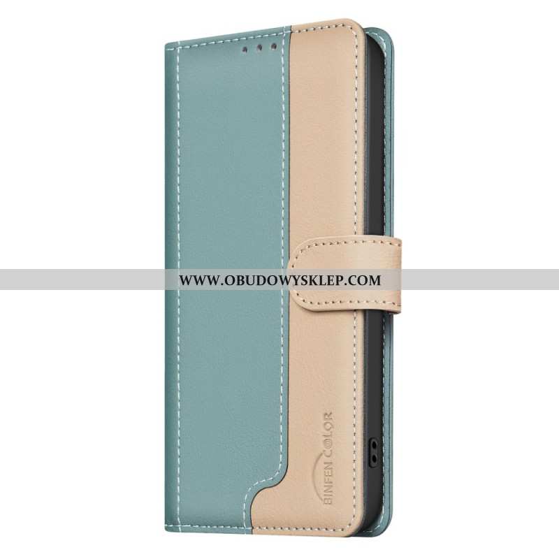 Etui Folio Do Samsung Galaxy S25 Fe Dwukolorowy Kolor Binfen