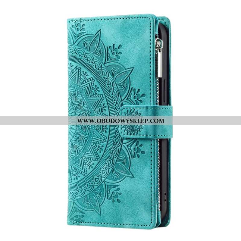 Etui Folio Do Samsung Galaxy S25 Fe Portfel Z Mandalą I Paskiem
