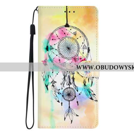 Etui Folio Do Samsung Galaxy S25 Fe Łapacz Snów W Akwareli