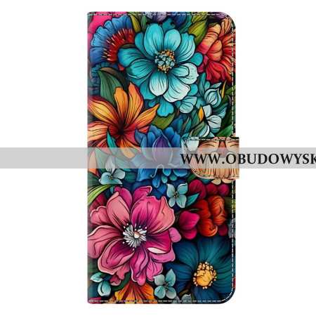 Etui Folio Do Samsung Galaxy S25 Plus 5g Kolorowe Kwiaty