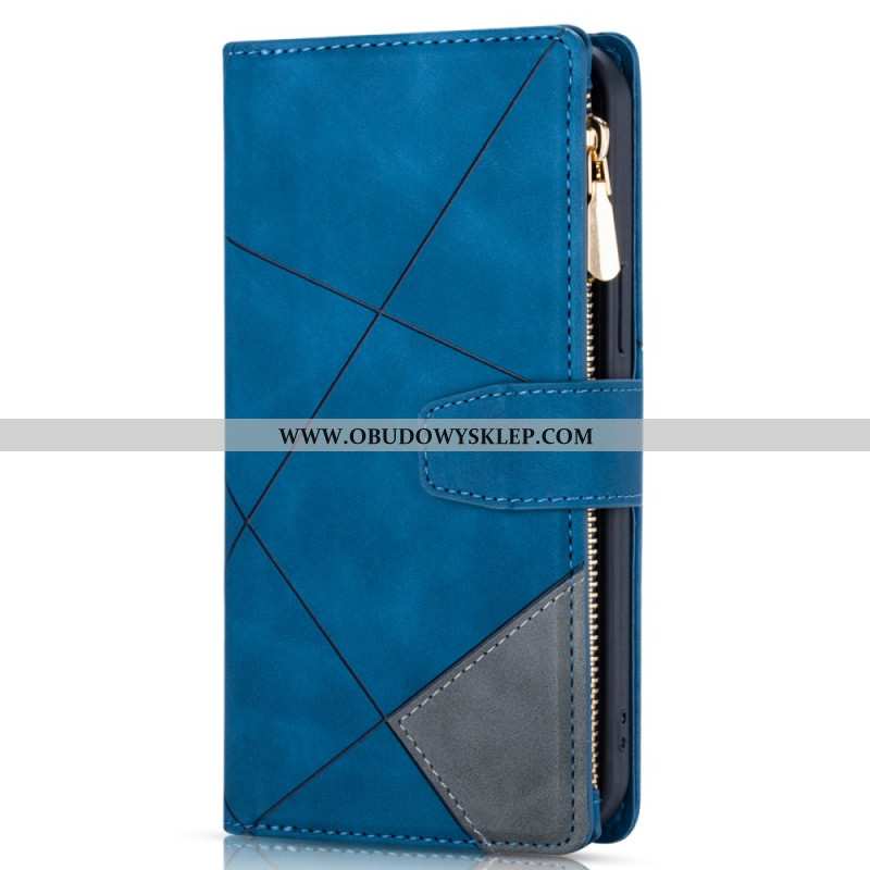 Etui Folio Do Samsung Galaxy S25 Plus 5g Portfel Z Geometrycznym Wzorem