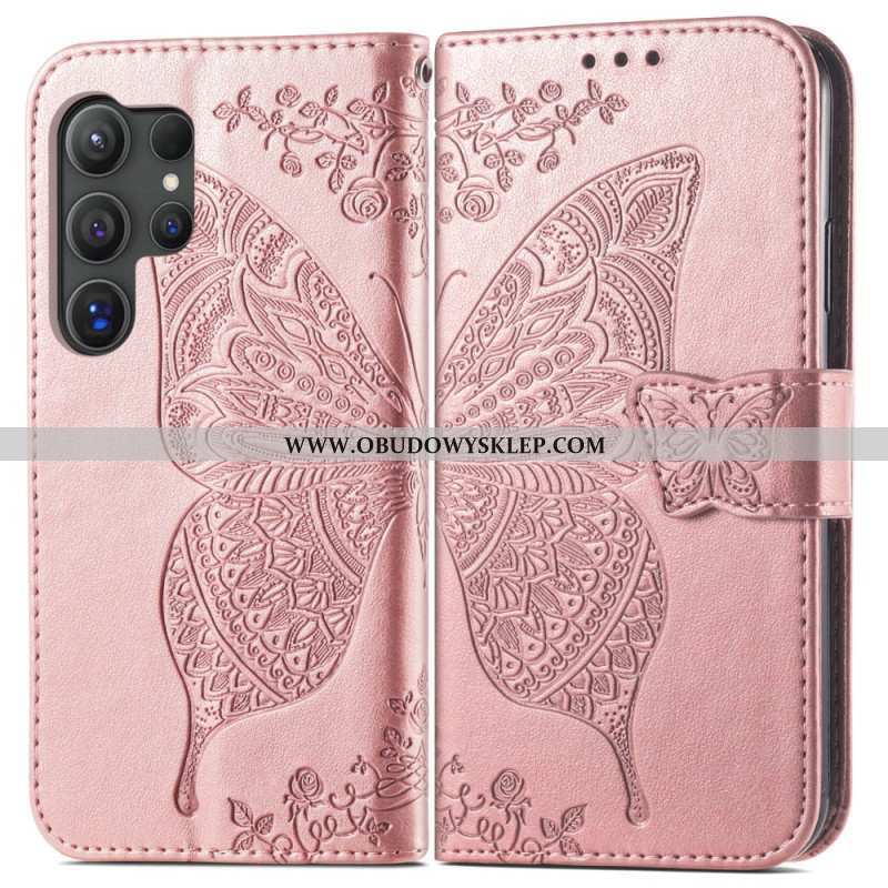 Etui Folio Do Samsung Galaxy S25 Ultra 5g Barokowy Motyl