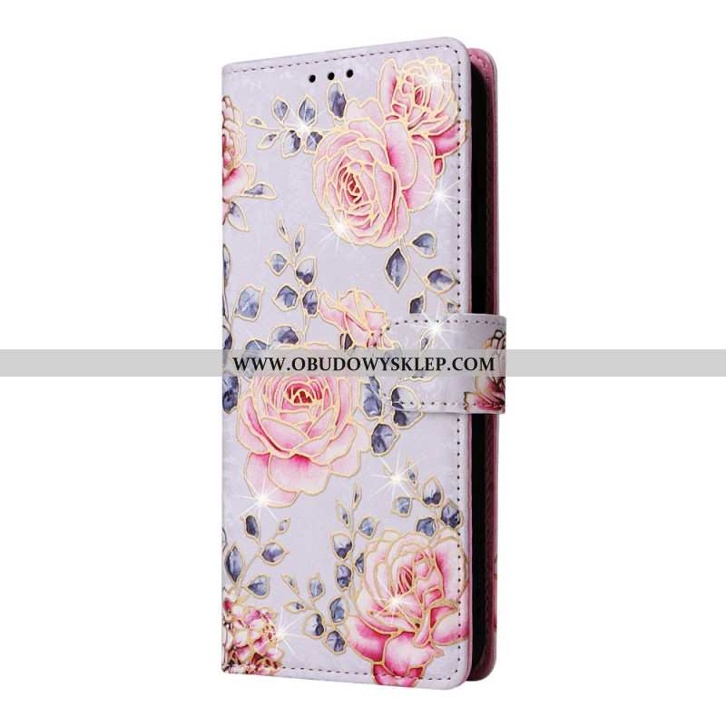 Etui Folio Do Samsung Galaxy S26 Kwiatowy Wzór Blokujący Rfid