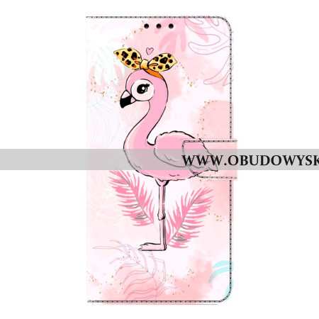 Etui Folio Do Samsung Galaxy S26 Plus Różowy Motyw Ptaka