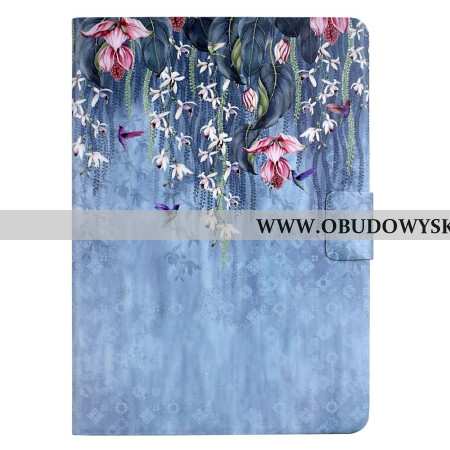Etui Folio Do Samsung Galaxy Tab S11 Kwiatowy Deszcz