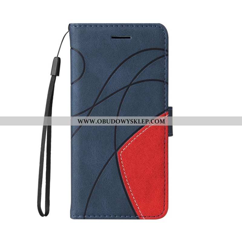 Etui Folio Do Sony Xperia 10 Vii Dwukolorowy Falisty