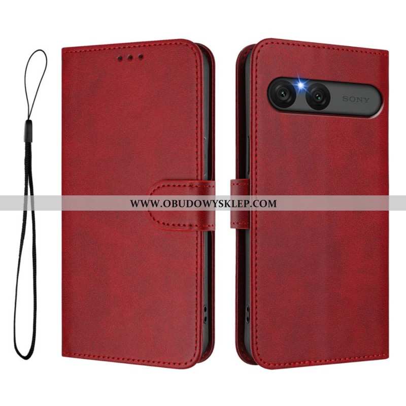 Etui Folio Do Sony Xperia 10 Vii Efekt Skóry