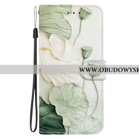 Etui Folio Do Sony Xperia 10 Vii Wzór Lotosu
