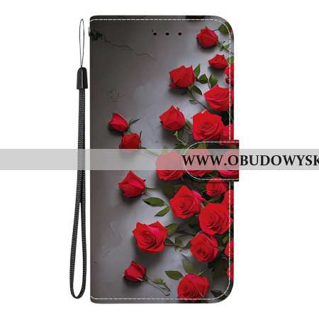 Etui Folio Do Xiaomi 15t CZerwone Róże