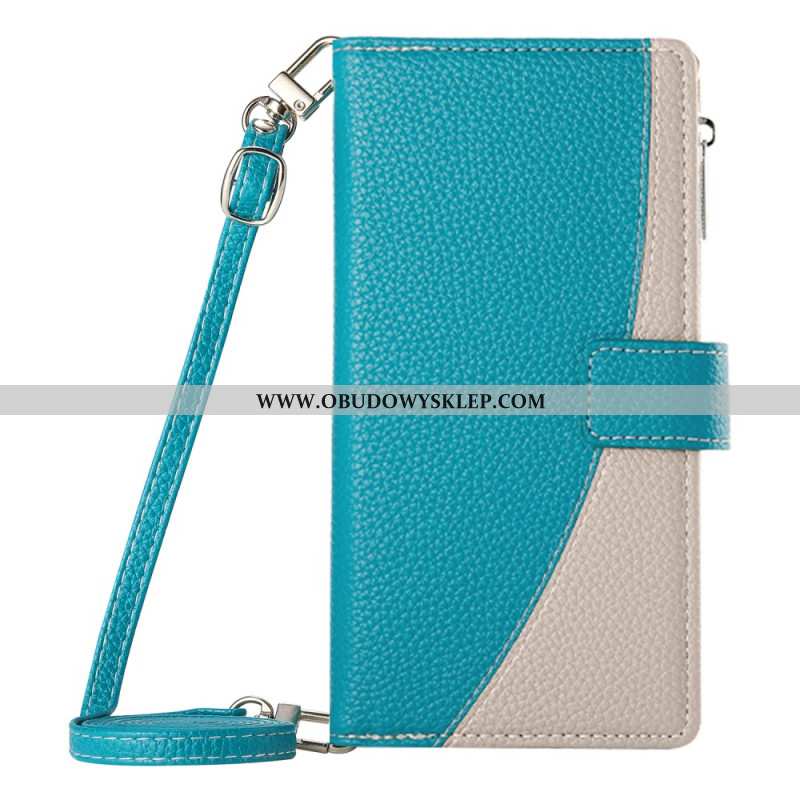 Etui Folio Do Xiaomi 17 Dwukolorowy Z Paskami