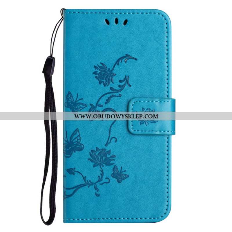Etui Folio Do Xiaomi Redmi Note 14 4g Wzór Kwiatowy