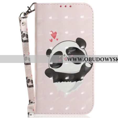 Etui Folio Do Xiaomi Redmi Note 14 4g Zakochana Panda Z Paskiem