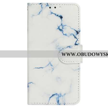 Etui Folio Do Xiaomi Redmi Note 14 Pro 4g Biały Wzór Marmuru