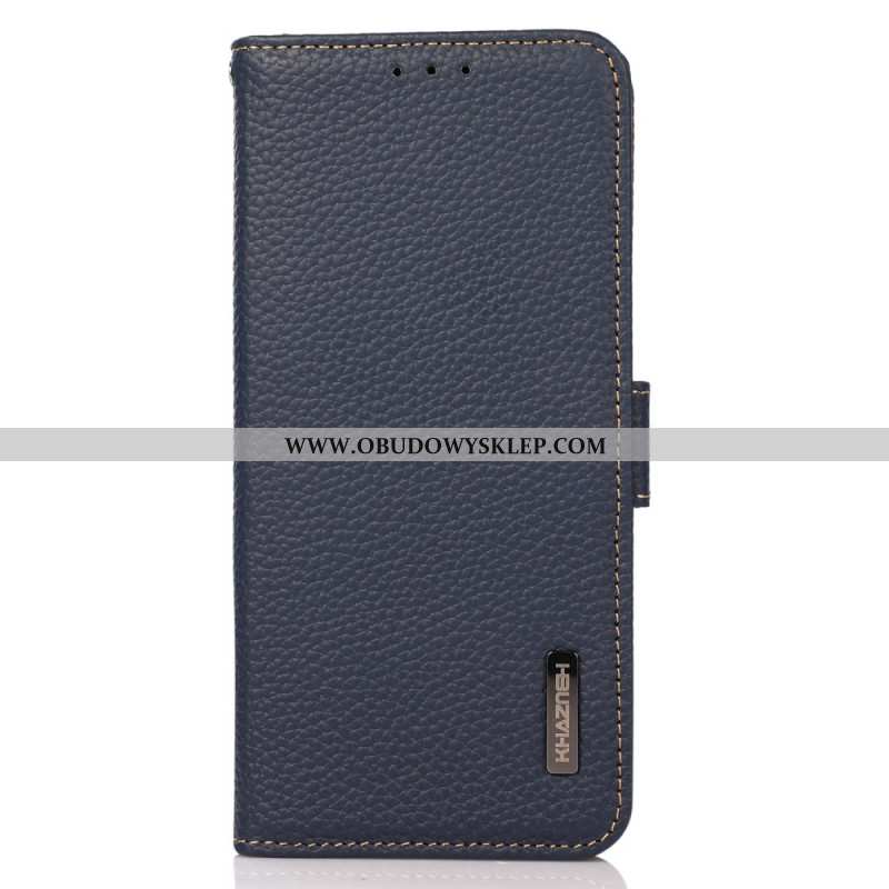 Etui Folio Do Xiaomi Redmi Note 14 Pro 4g Prawdziwa Skóra Khazneh