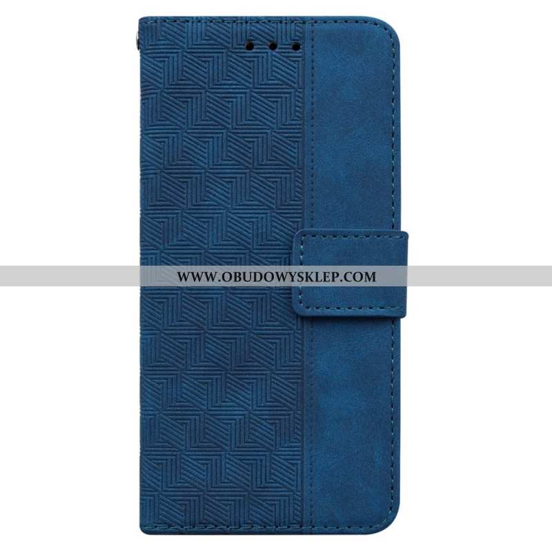 Etui Folio Do Xiaomi Redmi Note 14 Pro 5g Wzór Tkany