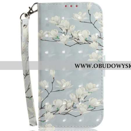 Etui Folio Do Xiaomi Redmi Note 14s Magnolie Ze Smyczką