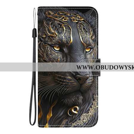 Etui Folio Do Xiaomi Redmi Note 15 5g Lew Złoty